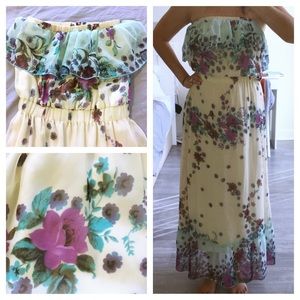 Strapless maxi dress | size S